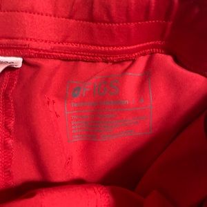 Figs Zamora jogger pants size S red pop